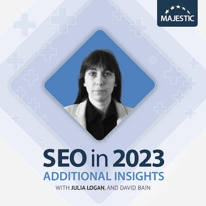 Julia Logan 2023 Additional Insights podcast cover with logo