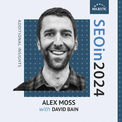 Alex Moss 2024 podcast cover with logo