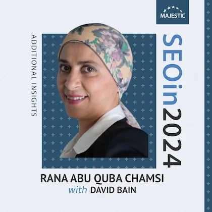 Rana Quba Chamsi, Ph.D 2024 Additional Insights podcast cover with logo